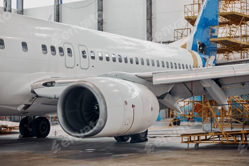Preview: Professional plane expluatation service in big hangar
