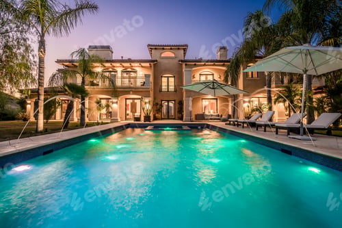 Preview: Exterior shot of a luxury home in Hidden Hills, California.