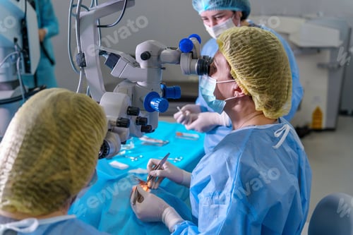Preview: Blepharoplasty plastic surgery. Rejuvenation of the area around the eyes