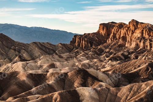 Preview: Rock formations at Zabriskie Point, Death Valley National Park, Nevada, USA