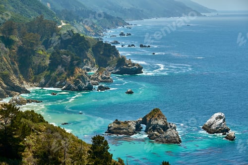 Preview: Pacific coast landscape in California