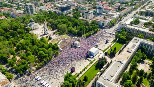 Preview: Rally in support of the country's European integration in Chisinau, Moldova