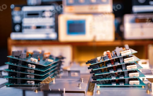 Preview: Microchips are stacked on top of each other
