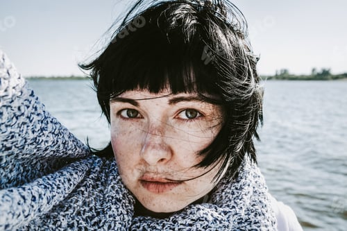 Preview: Portrait of a girl with dark hair