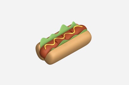 Aperçu: Illustrations 3D de hot dogs