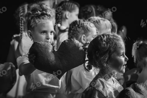 Preview: staging on the stage of a children's theater with actors