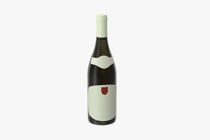 Preview: Sealed Chardonnay Bottle with Label