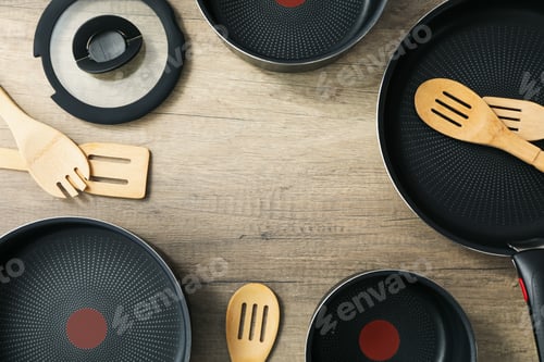 Preview: Concept of kitchen supplies and kitchen dish