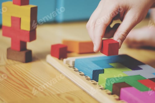 Preview: Board game playing katamino kid’s family togetherness fun game night win