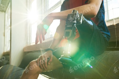 Preview: Motivational Image of Handicapped Sportsman