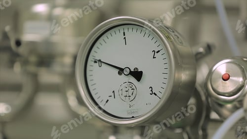 Preview: Factory with pharmaceutical equipment mixing tank on production line in pharmacy industry
