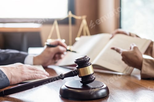 Preview: Judge gavel with scales of justice
