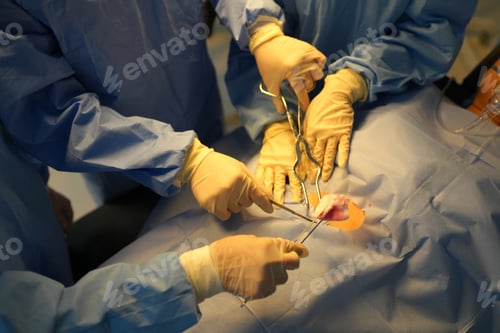 Preview: Medical Professionals Performing Surgery in Hospital Operating Room