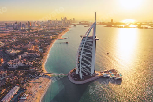 Preview: Dubai Downtown skyline, United Arab Emirates or UAE. Urban city.