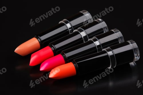 Preview: Colorful lipsticks on black