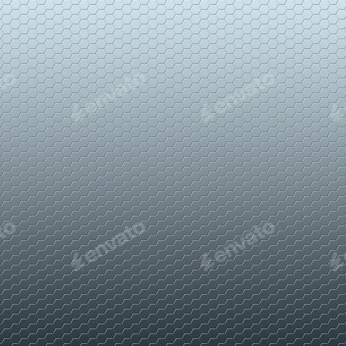 Preview: Silver metal background with hexagon