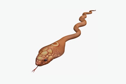 Preview: Lateral view of snake with extended tongue