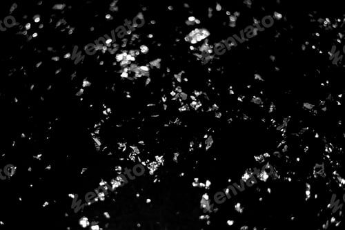 Preview: Abstract christmas bokeh blurred lights like snowflakes in the dark night sky background.