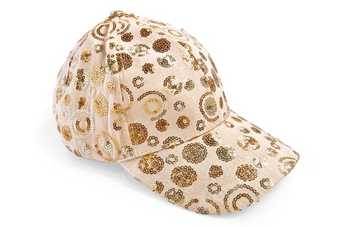 Preview: Cap beige patterned