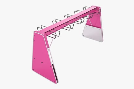 Preview: Pink Scooter Rack with Steel Details
