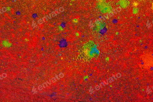 Preview: Colorful Powdered Pigments Abstract Texture Background