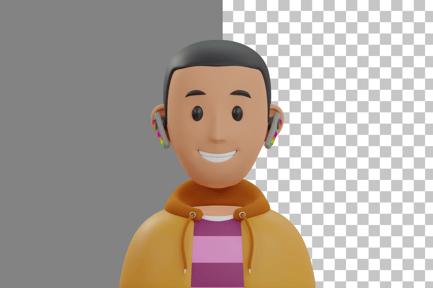 Preview: Yellow Sweater Man 3D Icon