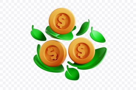 Preview: Eco Finance Coins and Leaves