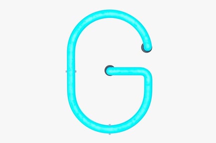 Preview: Illuminated Letter G Neon Sign