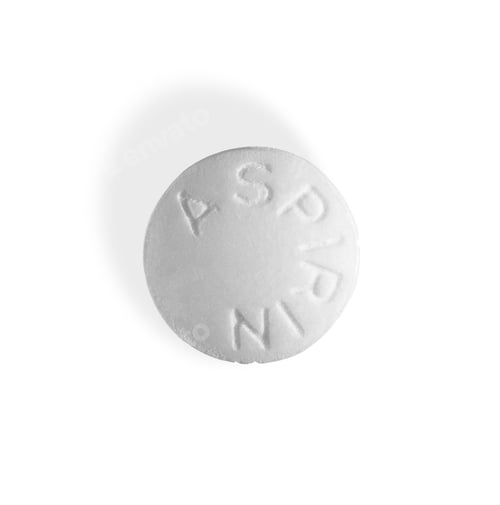 Preview: Tablet aspirin isolated