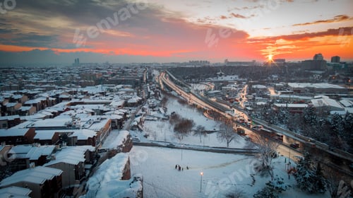 Preview: sunset over the city of istanbul drone shot 2