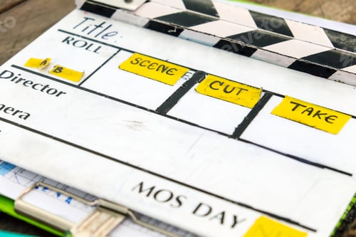 Preview: Film Slate on set