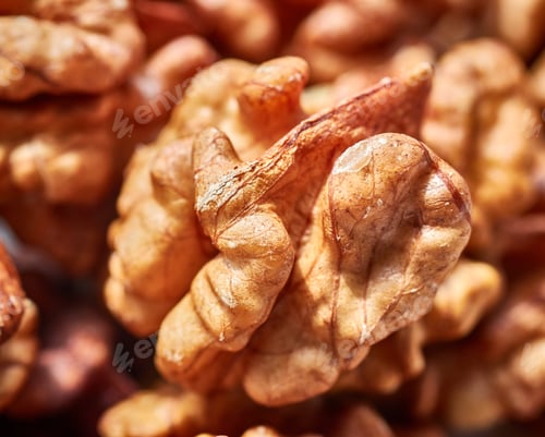 Preview: Close up picture of dried walnuts.
