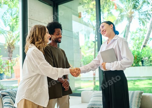 Preview: A real estate agent with a young couple