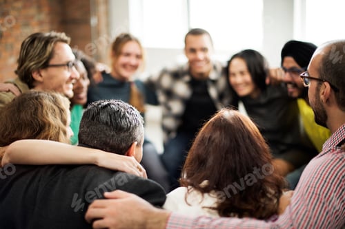 Preview: Community team doing a group hug