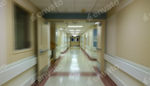 Preview: Empty hospital corridor