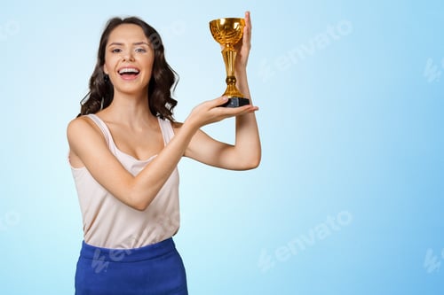 Preview: Young Woman With Sport Cup