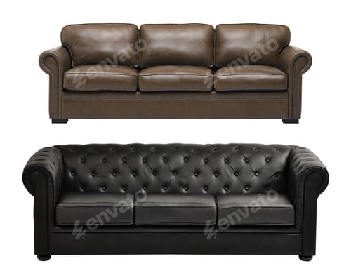 Preview: Black and brown sofa
