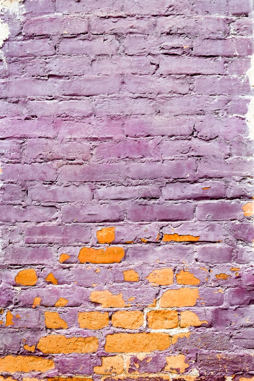 Preview: side view of classical brick British style building architecture in Nan province, Thailand