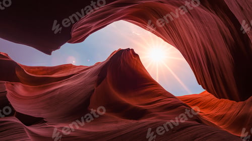 Preview: Scenic view of the Antelope Canyon near Page, Arizona, USA.