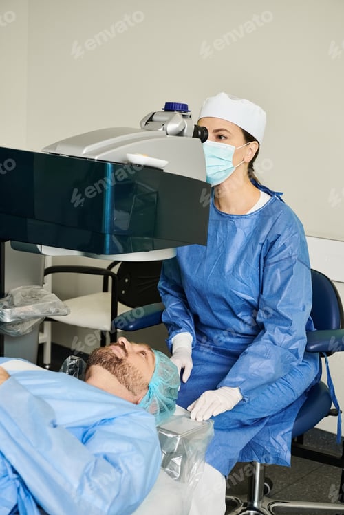 Preview: Recovery and Renewal: Man Rests in Chair With Surgical Mask
