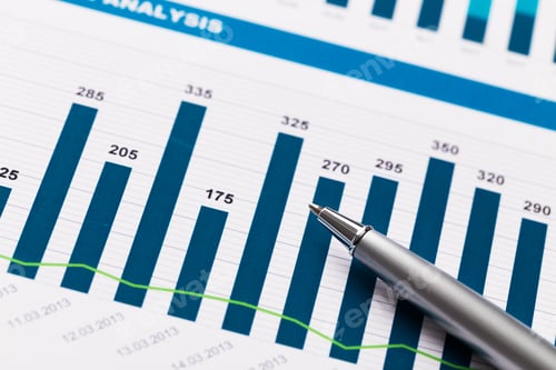 Preview: Financial papers close up with pen. Business concept