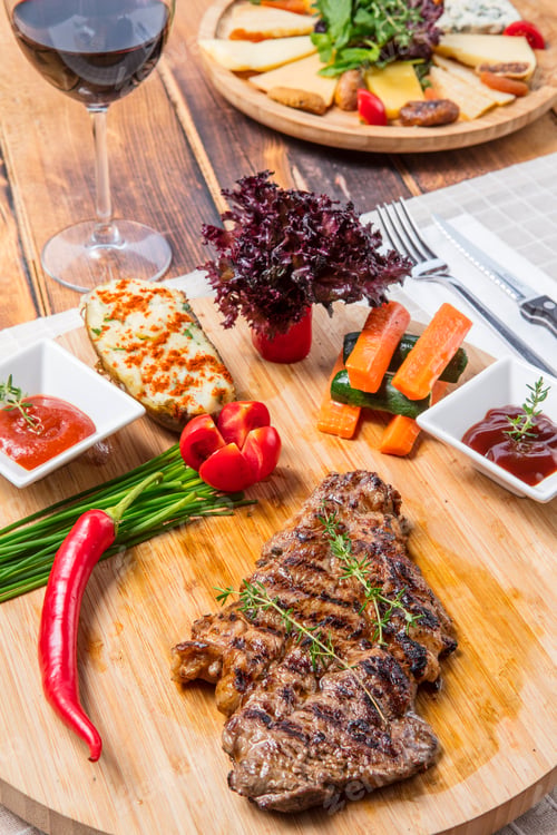 Preview: Grilled Steak with Tomatoes and Fresh Herbs