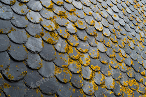 Preview: Close up view on the slate roof tiles