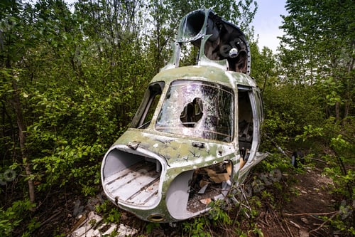 Preview: Abandoned helicopter at the airfield