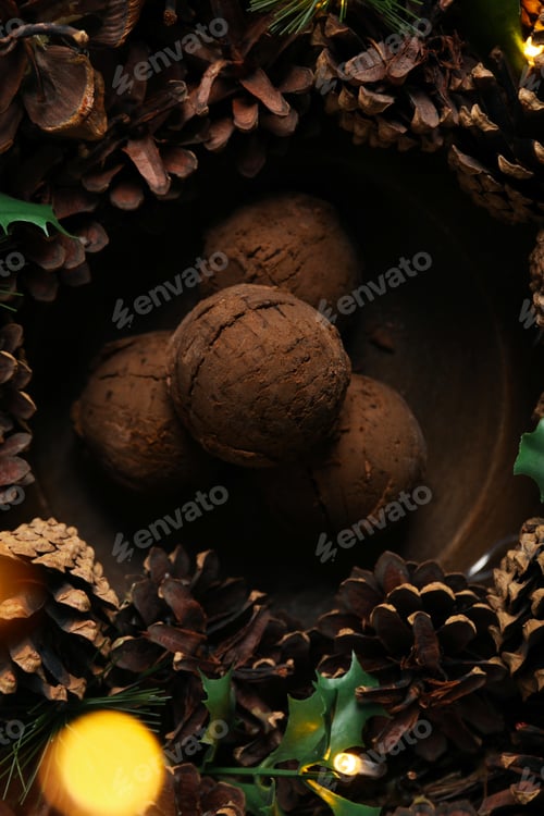 Vista previa: Concepto de comida deliciosa, helado, vista desde arriba