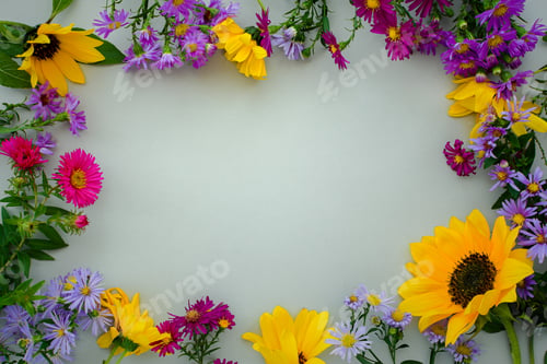 Preview: Autumn floral flat lay