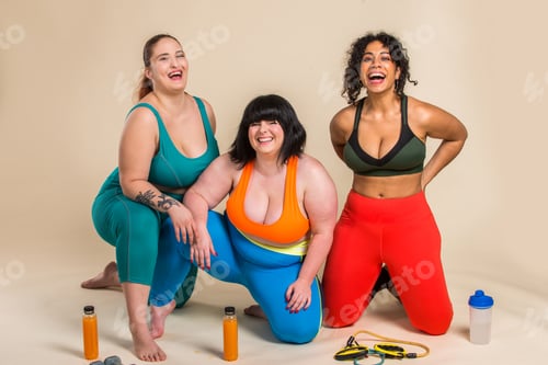 Preview: Plus size women posing for body acceptance