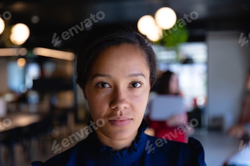 Preview: African American woman looking at camera