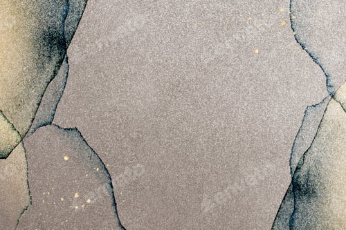 Preview: Abstract Ink Wash Background in Grey Blue and Yellow