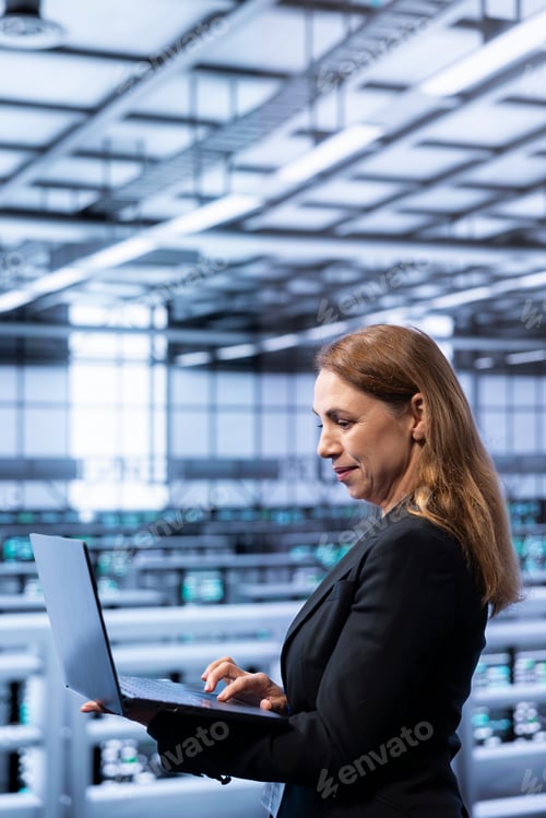 Preview: Data center system administrator ensuring safety and security